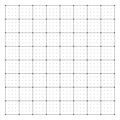 dots grid design transparent png svg vector
