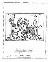 Aquarium Coloring Pages Fish Library Popular Clipart Printable Books Coloringhome Insertion Codes Line sketch template