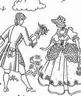 Embroidery Victorian Crinoline Hand Pattern Lady Couple Vintage Belle Patterns Choose Board Ebay sketch template