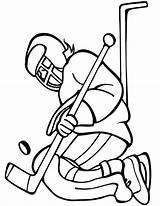 Puck Hockey Drawing Coloring Stick Pages Getdrawings Goal Keeper Catch sketch template