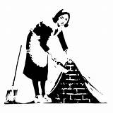 Maid Banksy sketch template