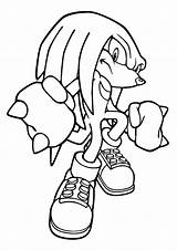 Echidna Knuckles Coloring Parentune Print Child Pages sketch template