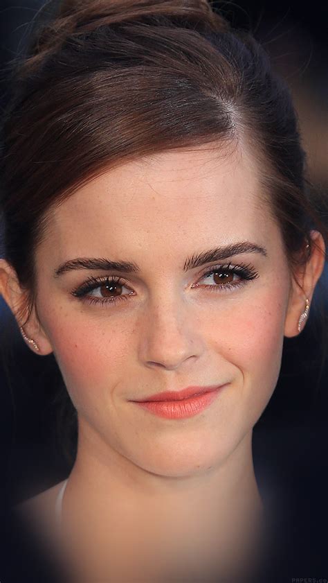 Hc94 Emma Watson Smile Face Sexy Actress