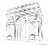 Arc Coloring Architecture Pages Triomphe Drawing Draw France Step Tutorials Supercoloring Kids Printable Sketch Easy Dessin Gate India Choose Board sketch template