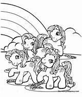 Pony Coloring Little Pages Rainbow Near Color Printable Supercoloring Cartoon Printables Print Kids Play Games Magical Horse sketch template