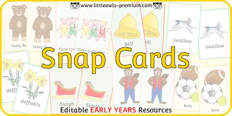 premium printable snap cards early yearseyfspreschoolpre