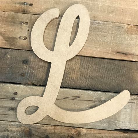Cursive Wooden Letters Large Wooden Letters Wall Letters