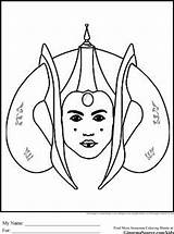 Coloring Pages Padme Wars Star Amidala Queen Printable Colouring Kids Print Force May Cartoon Sheets Color Coloringhome sketch template