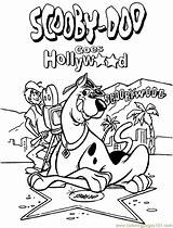 Scooby Doo Coloring Pages Printable Online Sheets Color Cartoons Hollywood Colouring Holidays Happy sketch template