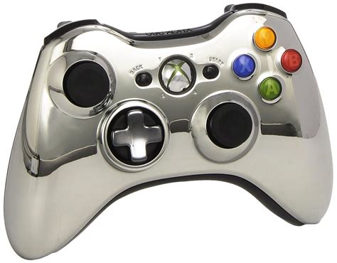 official xbox  wireless controller chrome silver xbox  amazoncouk pc video games