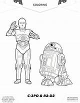 Wars Star Coloring Sheets Pages 3po Force Awakens R2 D2 Lego Printable Printables Activity Kylo Ren Activities War Disney sketch template