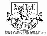 Coloring Bull Red Pages Soccer Logo Team Cool Bulls York Color City Sheets Kids Arsenal Mls Fifa Futbol Logos Library sketch template