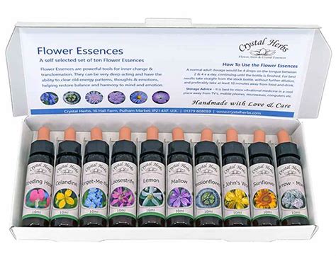 10ml Flower Essence Self Select Set Ten Essences Crystal Herbs Shop