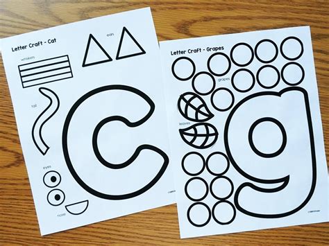 printable letter  crafts