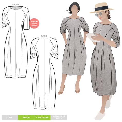 gertrude designer dress sewing pattern   semi formal patterns