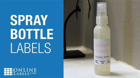 spray bottle labels product overview youtube