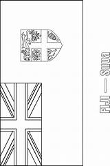 Fiji Flag Coloring Pages Kids Bestcoloringpages Choose Board sketch template