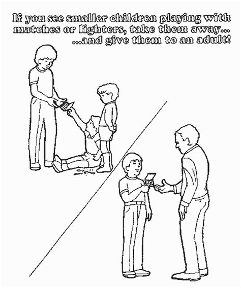 fire safety coloring pages  kids updated