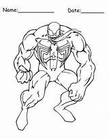 Spiderman Coloring Pages Venom Printable Bulky Villains sketch template