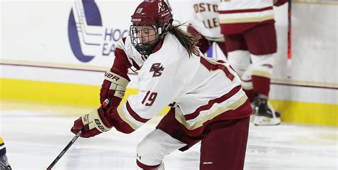 hannah bilka  boston college  chosen womens national rookie   year hockey east