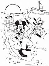 Disney Coloring Pages Mouse Summer Mickey Printable Choose Board Kids Activity Colouring Minnie sketch template