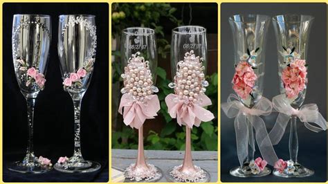 Diy Wine Glass Decorations Ideas Wedding Wine Glass Decorations Youtube