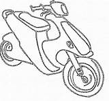 Scooter Pages Coloring Template Scooters sketch template