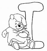 Alphabet Coloring Pages Pooh Winnie Printable Dessin Coloringkids Animaux Lettre Colouring sketch template