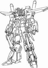 Gundam Coloring Pages Wing Zz Lineart Choose Board Sentinel Illustrations sketch template