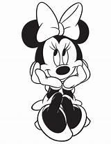Coloring Pages Minnie Mouse Disney Makeup sketch template