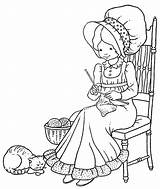 Holly Hobbie Colouring Raggedy Andy Ann sketch template