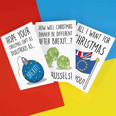 merry brexmas brexit christmas  card set teepee creations