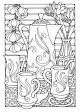 Colour Draw Dandi Colorier Digi Livro Zentangles Gateaux Friandises 1901 Indulgy Explorer Poquito sketch template