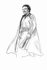 Lando Calrissian Wars Star Choose Board sketch template