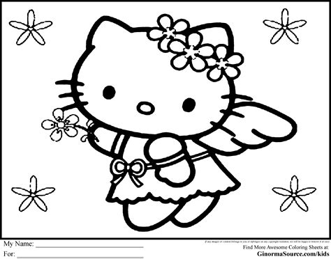 kitty coloring page  large images