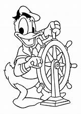 Donald Duck Pages Coloring Print Cartoon sketch template