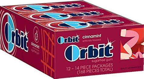 Orbit Cinnamint Sugar Free Gum 14 Piece Pack 12 Count