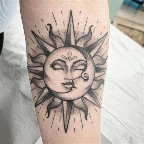 Sun And Moon Tattoos Meaning And 47 Best Design Ideas