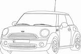 Mini Cooper Illustrator Trait Deviantart Template Pages Vector Coloring Sheets sketch template