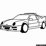 Ford Coloring Rs200 Pages Cars Online Thecolor sketch template