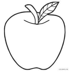 printable apple coloring pages  kids coolbkids apple