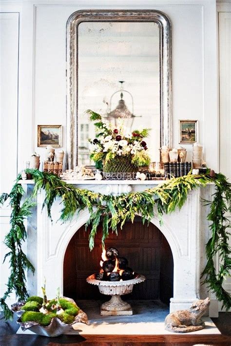 decor trends   christmas fireplace christmas