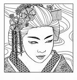Japan Adults Coloring Pages sketch template