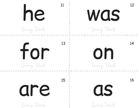 printable frys   sight words flash cards
