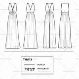 Jumpsuit Maxi sketch template