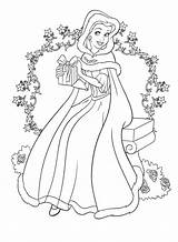 Coloring Disney Winter Pages Princess Belle Printable Sheets Print Christmas Color Colouring Getdrawings Getcolorings Gemt Fra sketch template