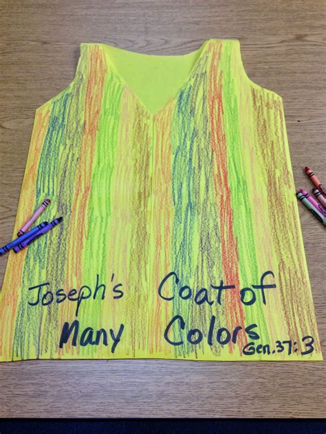 childrens bible lessons lesson josephs coat   colors song