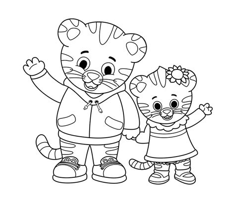 baby margaret daniel tiger coloring pages coloring pages