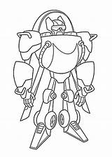 Bots Coloring Pages Rescue Popular sketch template