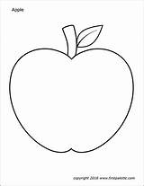 Apple Printable Apples Coloring Pages Templates Kids Firstpalette Template Preschool Printables Crafts sketch template